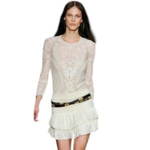 Isabel Marant Pour H&M Ivory Long Sleeve Lace Top